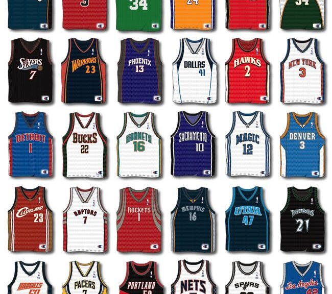 what brand makes nba jerseys