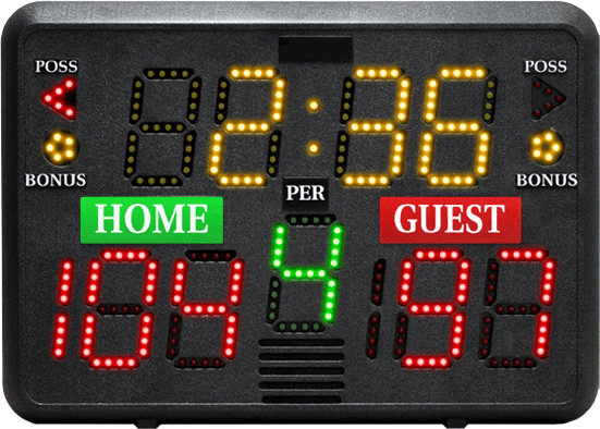 portable basketball scoreboard